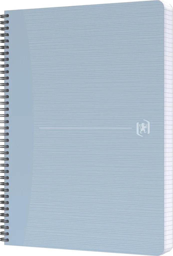 Oxford My Rec'Up A4 Bloc-notes à spirales 5x5mm Bleu - Lot de 5 pièces