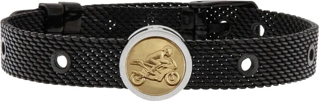 Bracciale unisex Biker Talent Jewels TJA-1-09-01-2-235 Nero