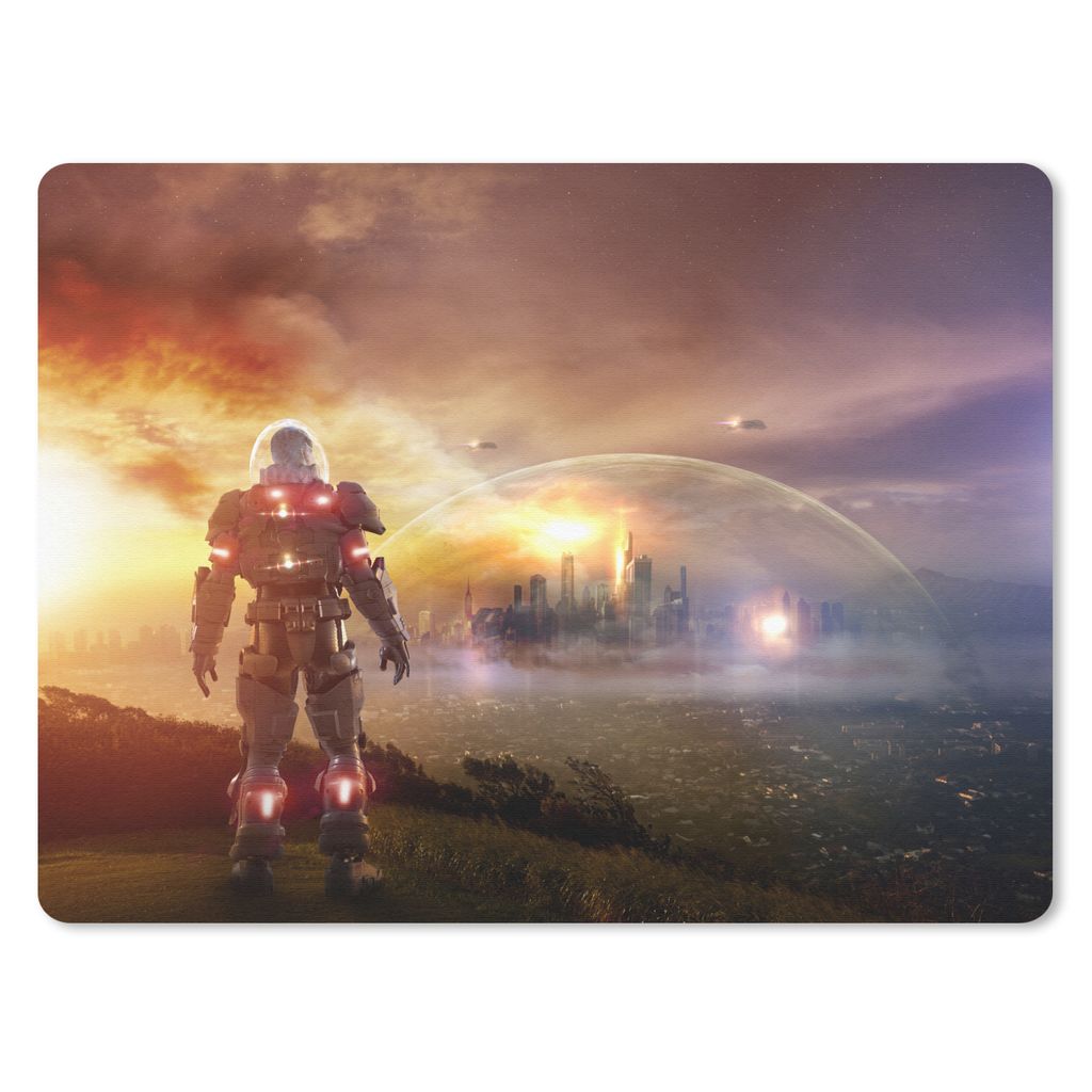 MuchoWow Gaming Mauspad Mousepad Spiele - Soldat - Spiel 40x30 cm - Mousepads - Maus Mat - Pad - Mausunterlage - Anti Rutsch