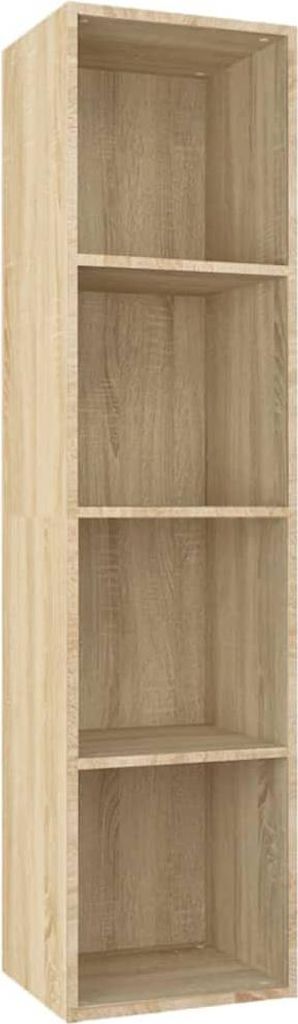 vidaXL Bücherregal/TV-Schrank Sonoma-Eiche 36x30x143 cm Holzwerkstoff