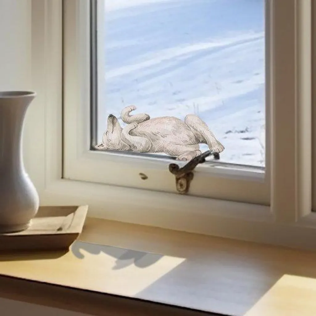 Sticker Anti-Choc Oiseaux pour Vitre - Déco Animaux Automne 45 x 20 cm