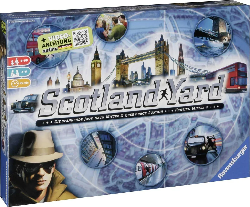 Scotland Yard Jeu de Détective Tactique Ravensburger 8 Ans et Plus 45 Min