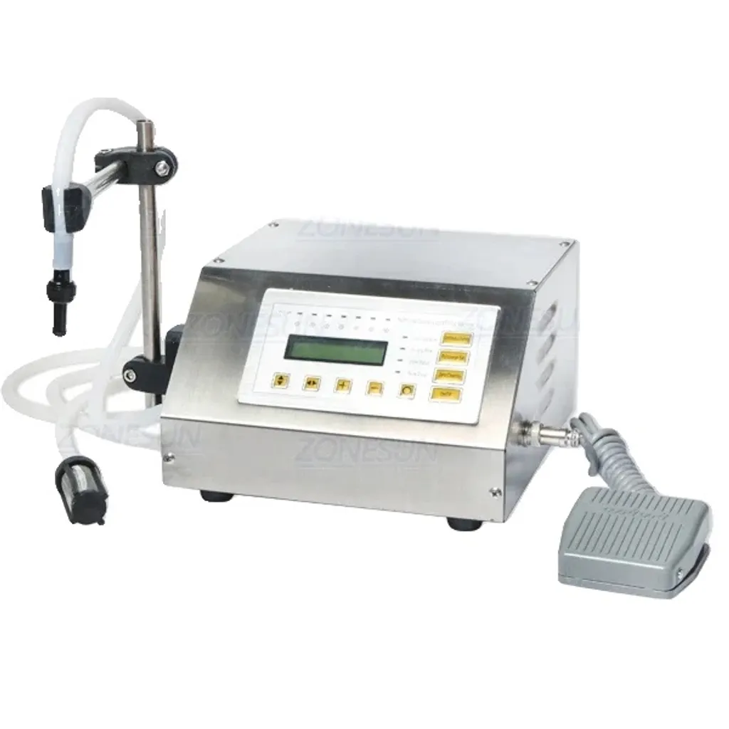 Doseuse de liquides compacte en inox 220V pour flacons et petits contenants