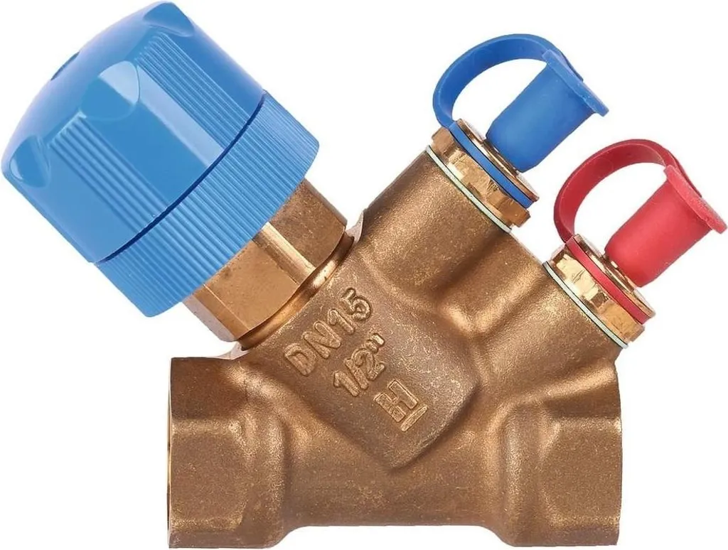 Vanne combinée 2-Plus retour faible débit GW 1/2 pouce pour chauffage