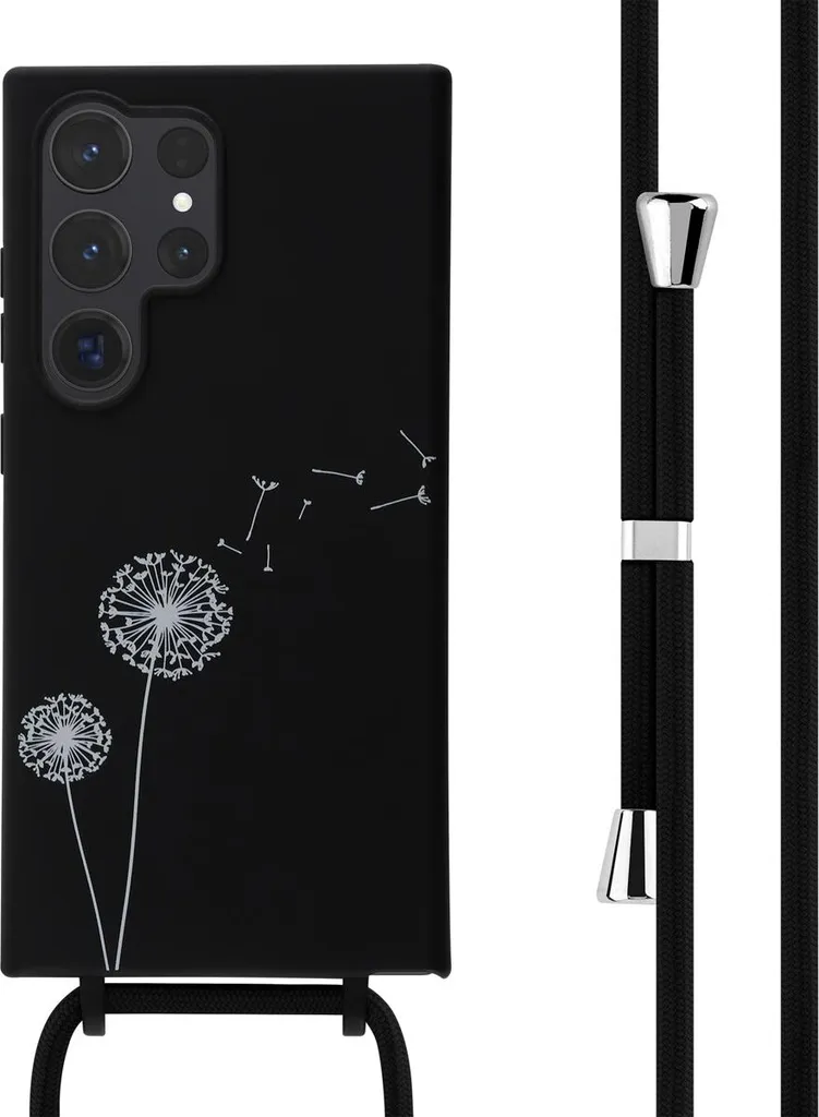 Custodia Samsung S24 Ultra con Laccetto imoshion - Nero Dandelion