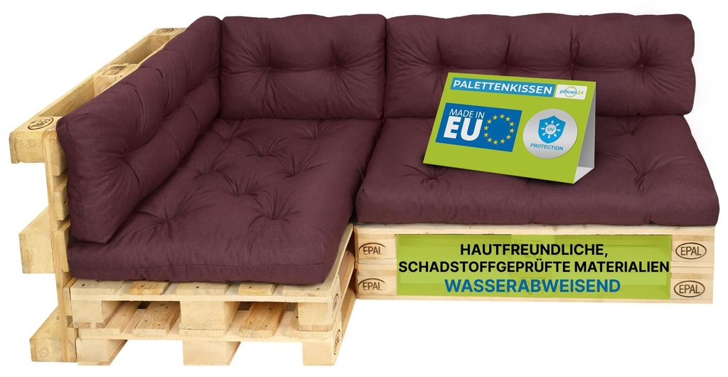 Pillows24 - Palettenkissen wasser- und UV-beständig - 6ER Produktbild 