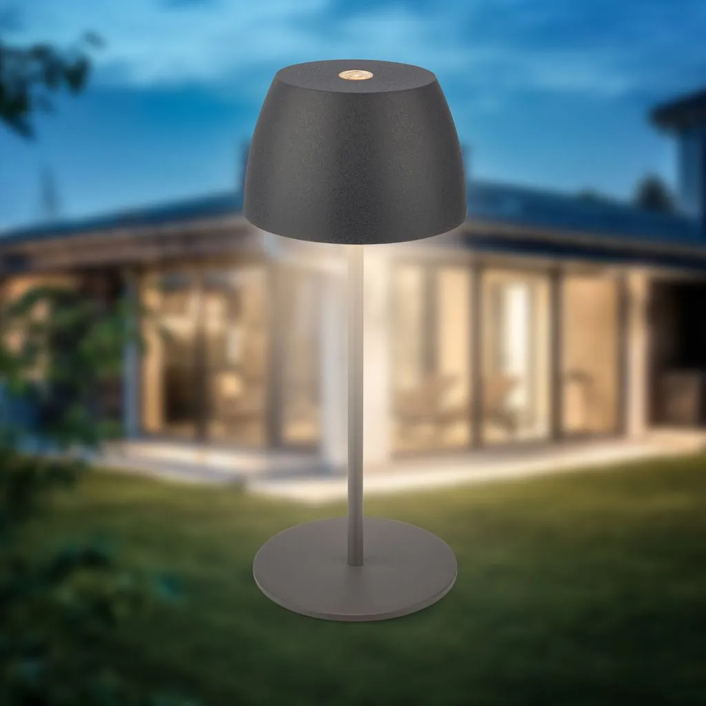 Lampada da Tavolo Briloner E14 Bianco-Nero - Design per Comodino e Studio - 7
