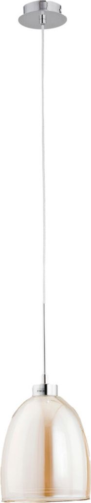 Lampa wisząca Ronda chromowana-herbaciany 1xE27x60W szkło Zdjęcie produktu 