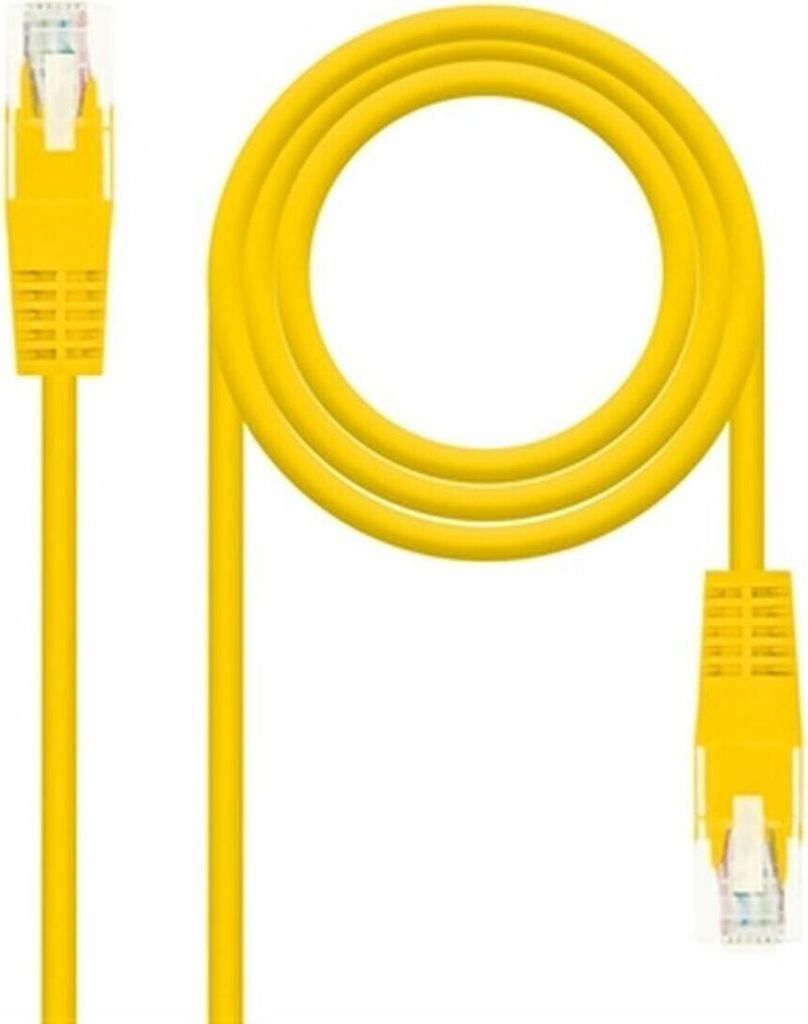 Nanokabel Netzwerkkabel Cat.6 Utp Patchkabel Awg24 Gelb 25Cm