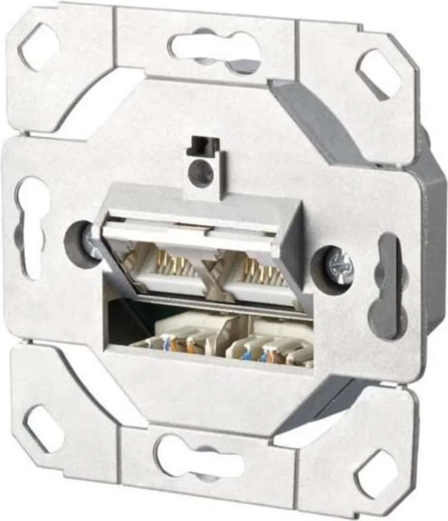 Douille argentée METZ CONNECT pour installation réseau et électronique