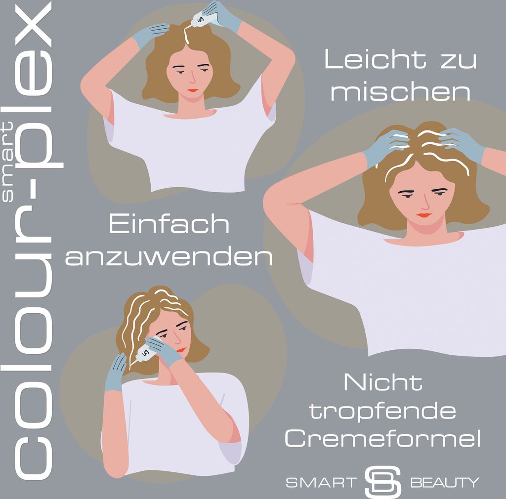 Smart Beauty Metallic Silber demi-permanente Haarfarbe mit Produktbild 6