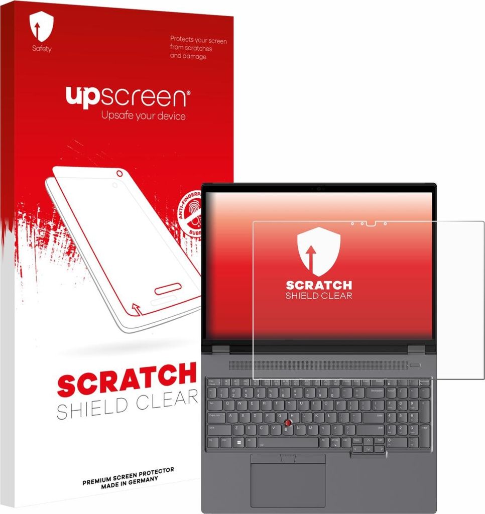 upscreen Schutzfolie für Lenovo ThinkPad P16 Gen 2 Touch Displayschutz Displayschutzfolie Folie Klar Transparent