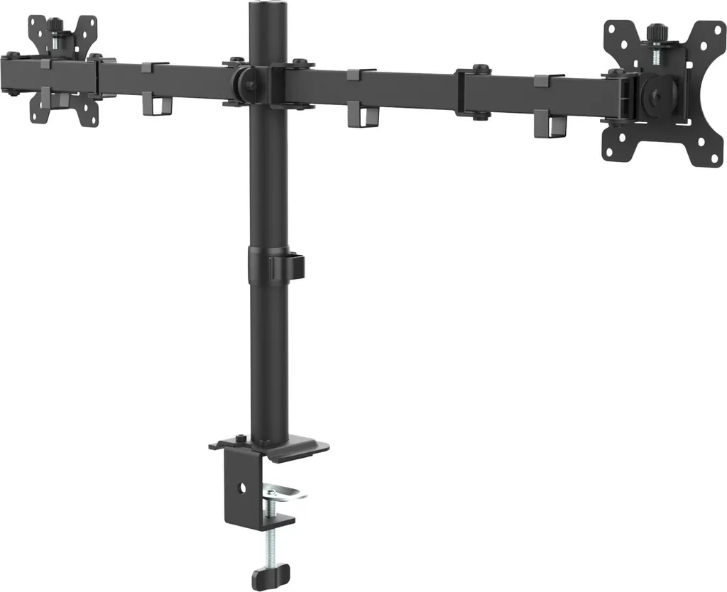 Support mural 2 écrans robuste 50 kg Cabletech VESA 200x200 mm 13-32" - 3