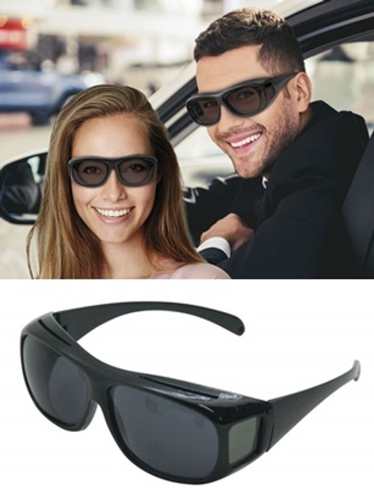 Polarisierte Überzieh Sonnenbrille Überziehbrille Überbrille für Brillenträger 