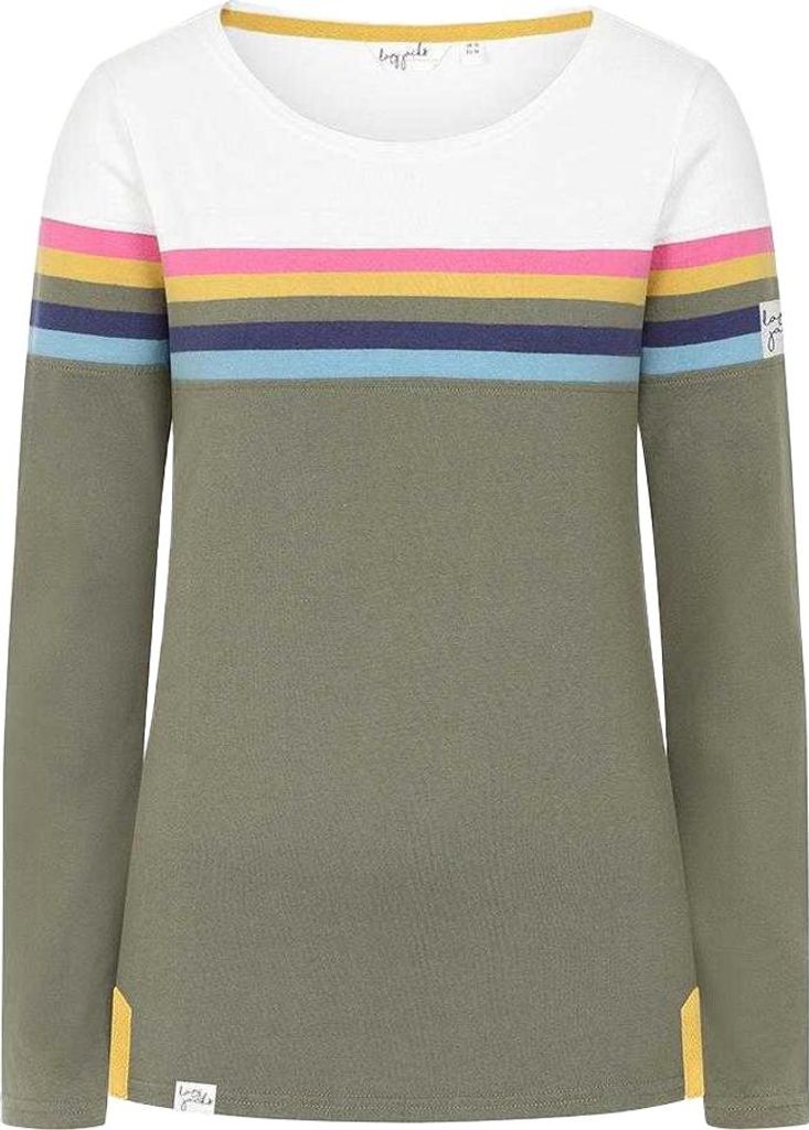Lazy Jacks - Oberteil für Damen, Bretonisch LJ275 (S) (Khaki)