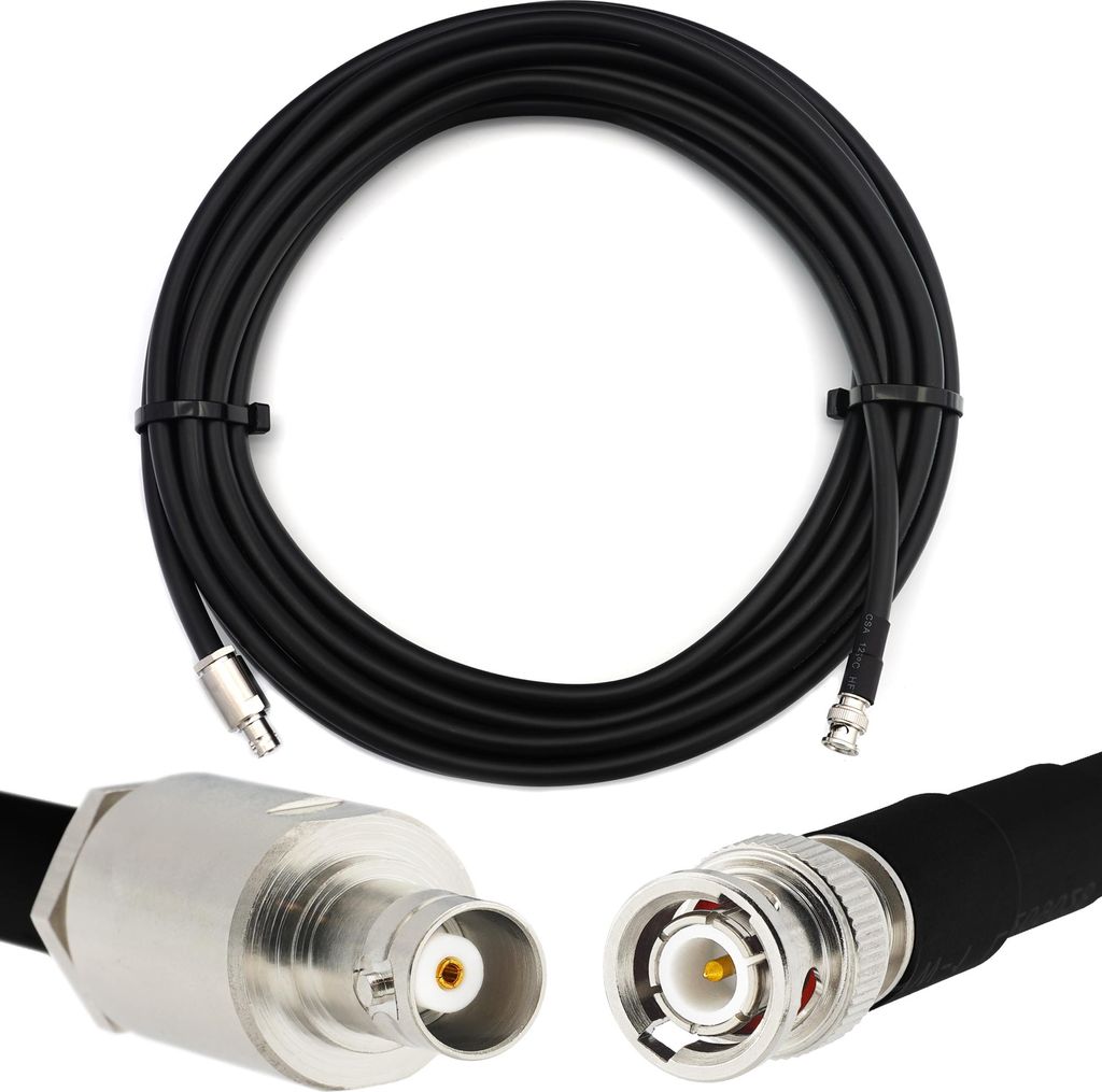 2m BNC Stecker auf BNC Buchse Koaxialkabel BNC Male auf Female RG214 Verlängerung 50 Ohm — für HAM CB Radio Antenne SWR-Messgerät Amateur Kurz...