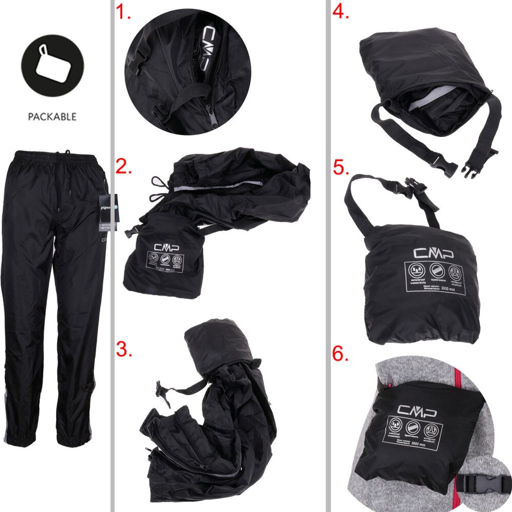 CMP Jungen Regenhose, Farbe:Schwarz (Nero), Größe:152 Produktbild 11