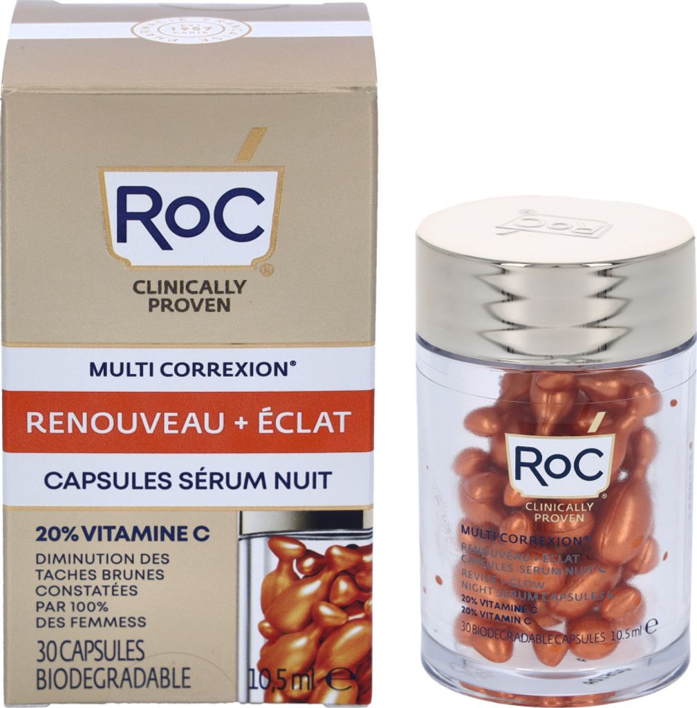 30x0,35ml RoC Multi Correxion Revive & Glow Vit. C Night Serum Caps.