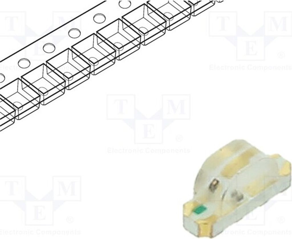5x LED 1204 beteinfarben/ gelb-grün SMD 3,2x1x1,48mm 140° RF-P3S115TS-B50 LED-Dio