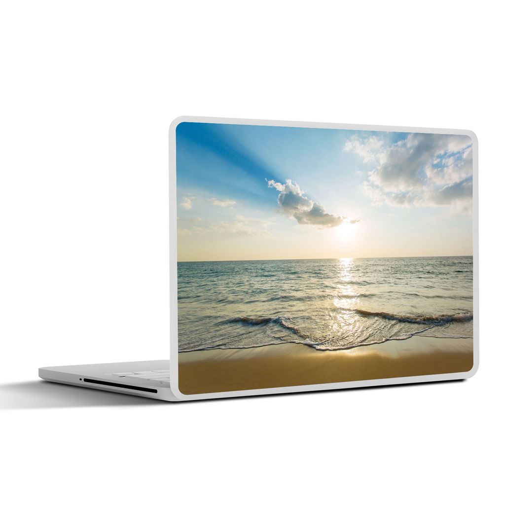 MuchoWow Laptop Aufkleber Sticker Cover Meer - Sommer - Strand 40x30 cm - Laptop Dekoration - Selbstklebend