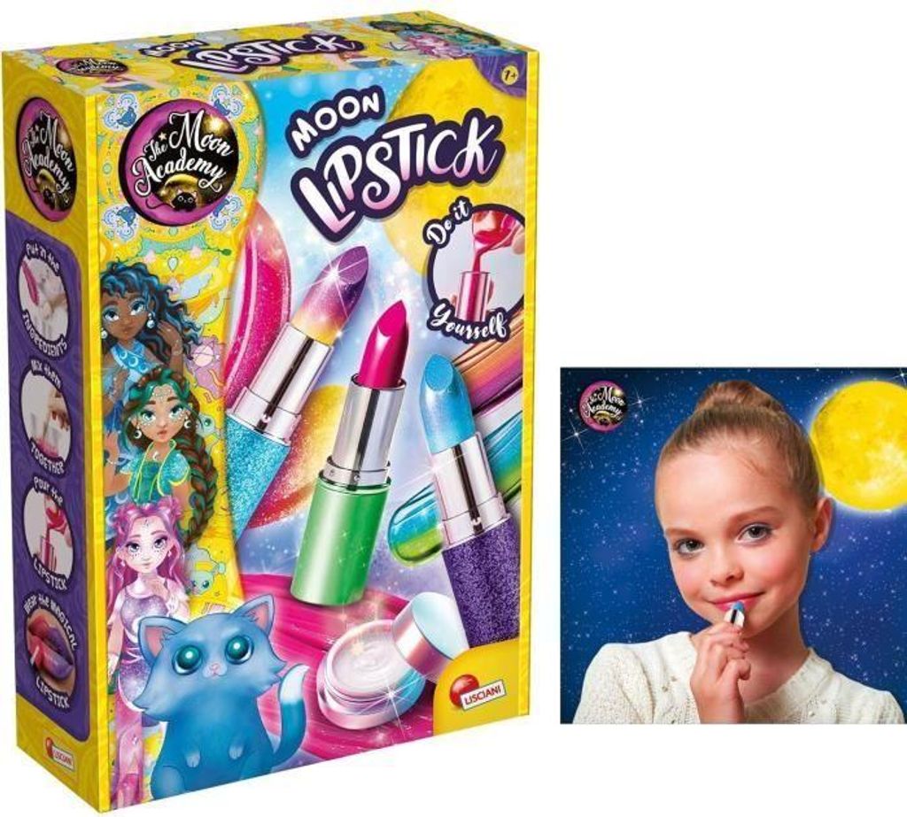 Kosmetik DIY Set Lippenstift, THE MOON ACADEMY, Rot, Inklusive Tuben, Ab 8 Jahren