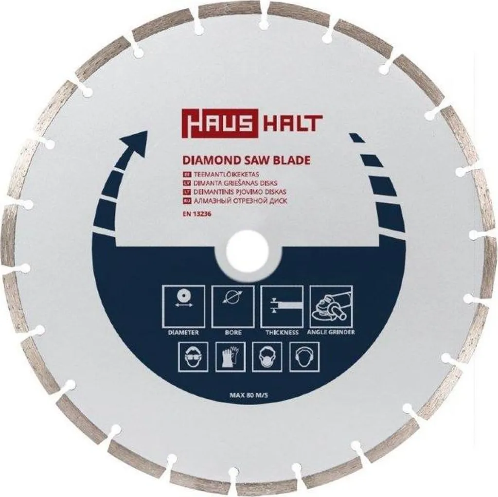 Lame 300 mm Haushalt pour découpe de béton et matériaux de chantier