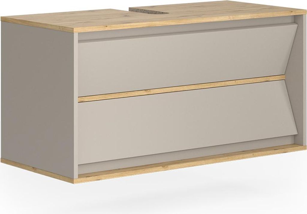 Waschbeckenunterschrank Vicco Edelin Cashmere 100 x 50 cm Produktbild 