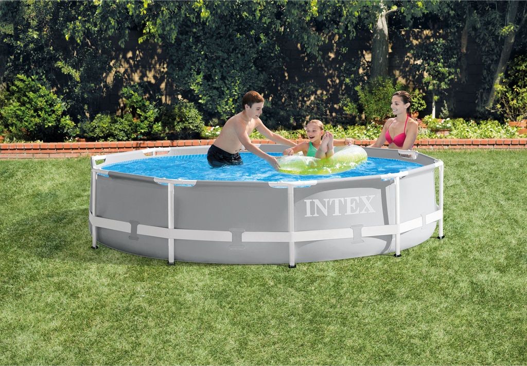 Intex Prism Rondo Ø 305 x 76 cm Frame Pool Set, Hellgrau Produktbild 27