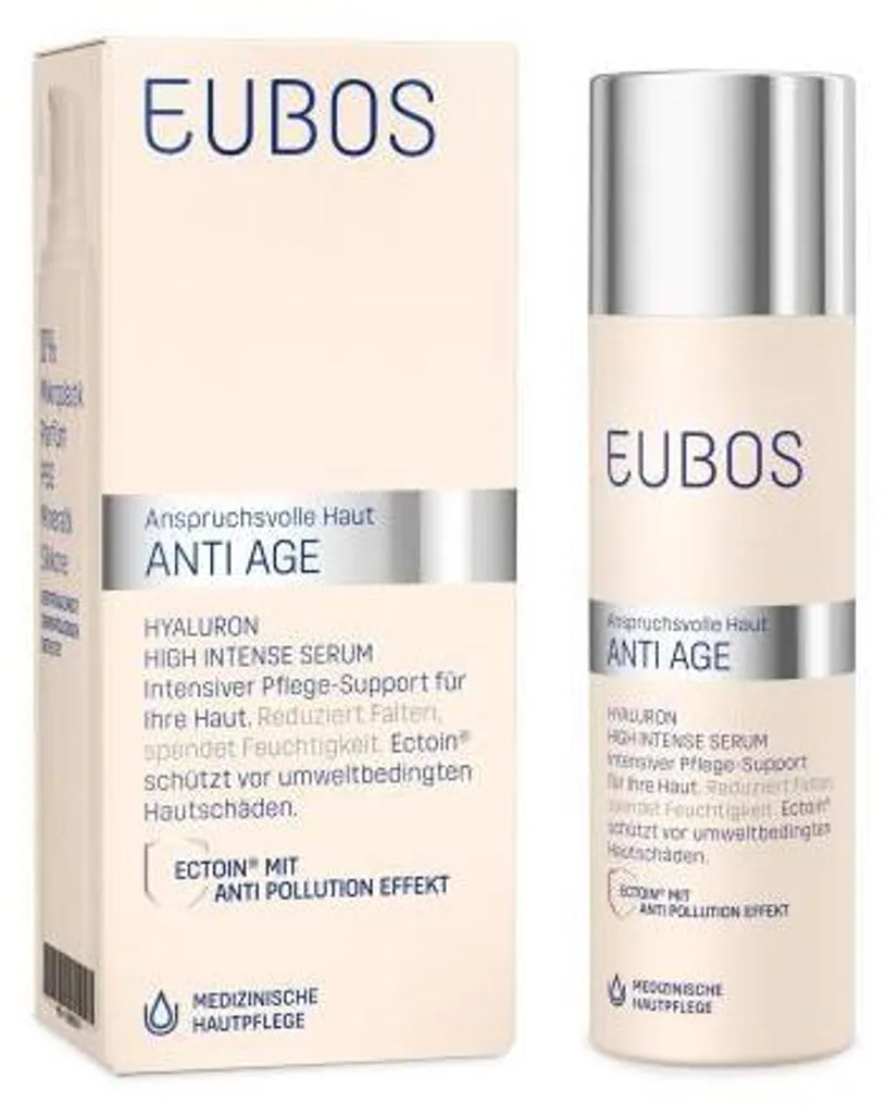 Sérum hyaluron haute concentration Eubos formule anti-âge 30 ml