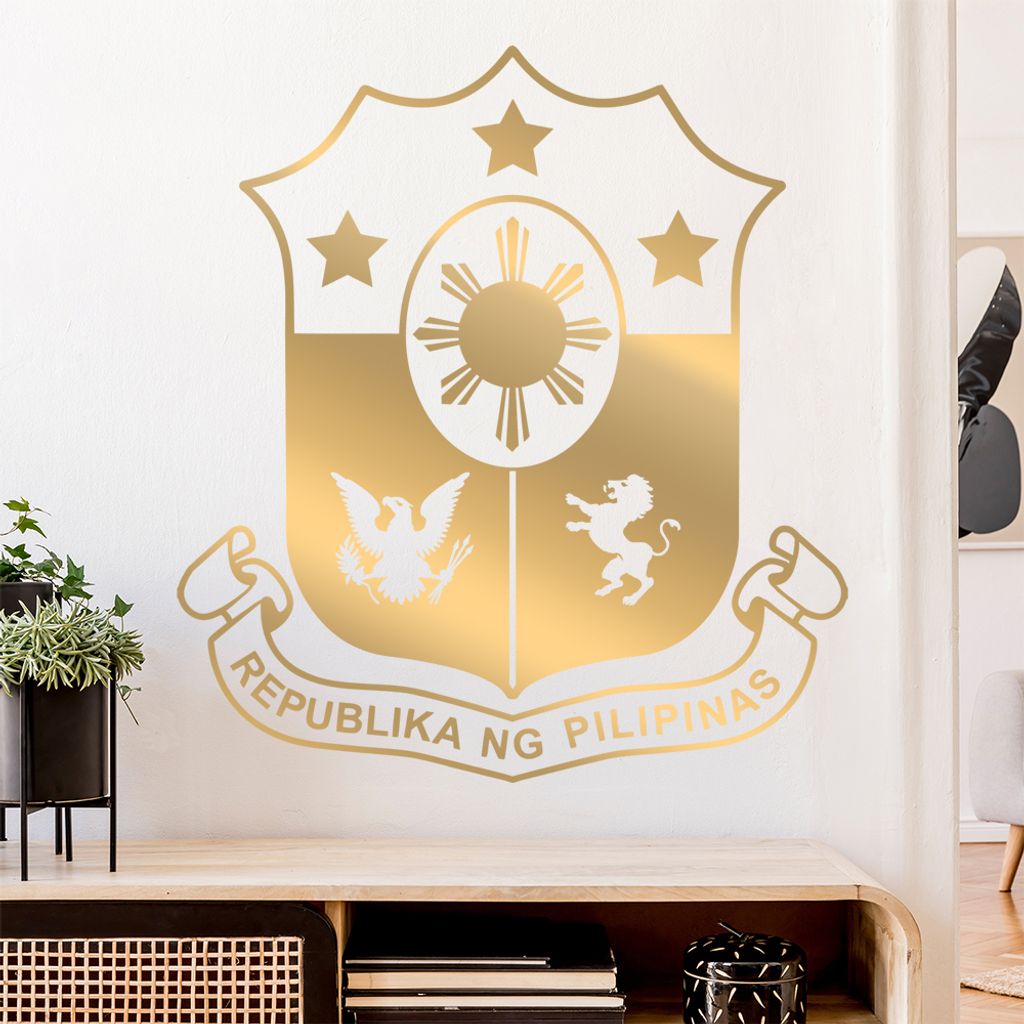 Philippinen Wappen Wandtattoo Wandaufkleber Wall Sticker - Dekoration, Küche, Wohnzimmer, Schlafzimmer, Badezimmer