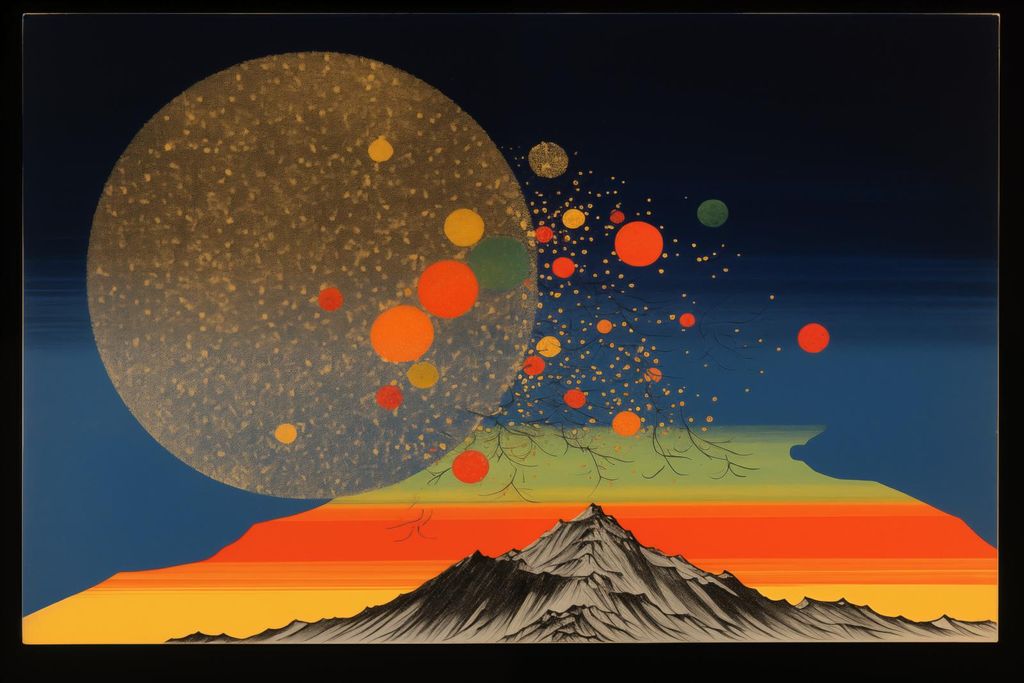 Plakat 45x30cm Ausstellung In Die Welt