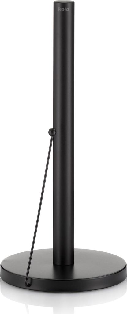 Porte-rouleau de cuisine - noir - métal - H 33 cm Image du produit 