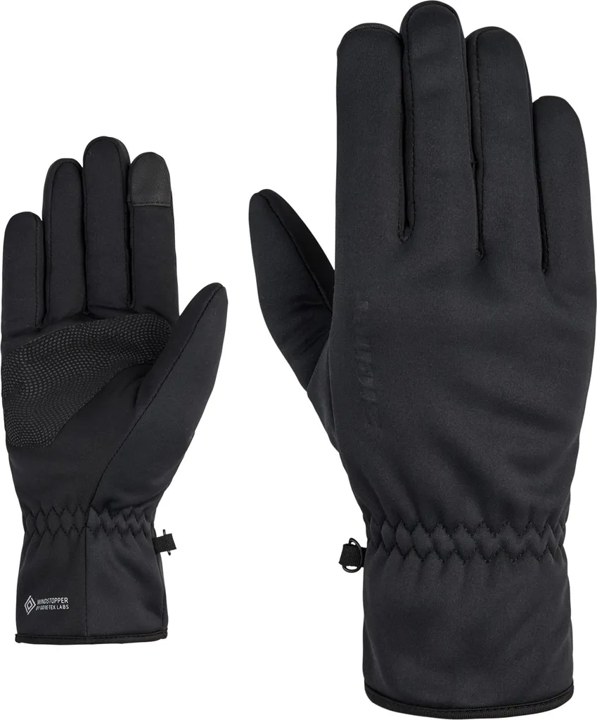 Gant de contact ZI-519 WS ZIENER Noir XL avec fonction Windstopper pro