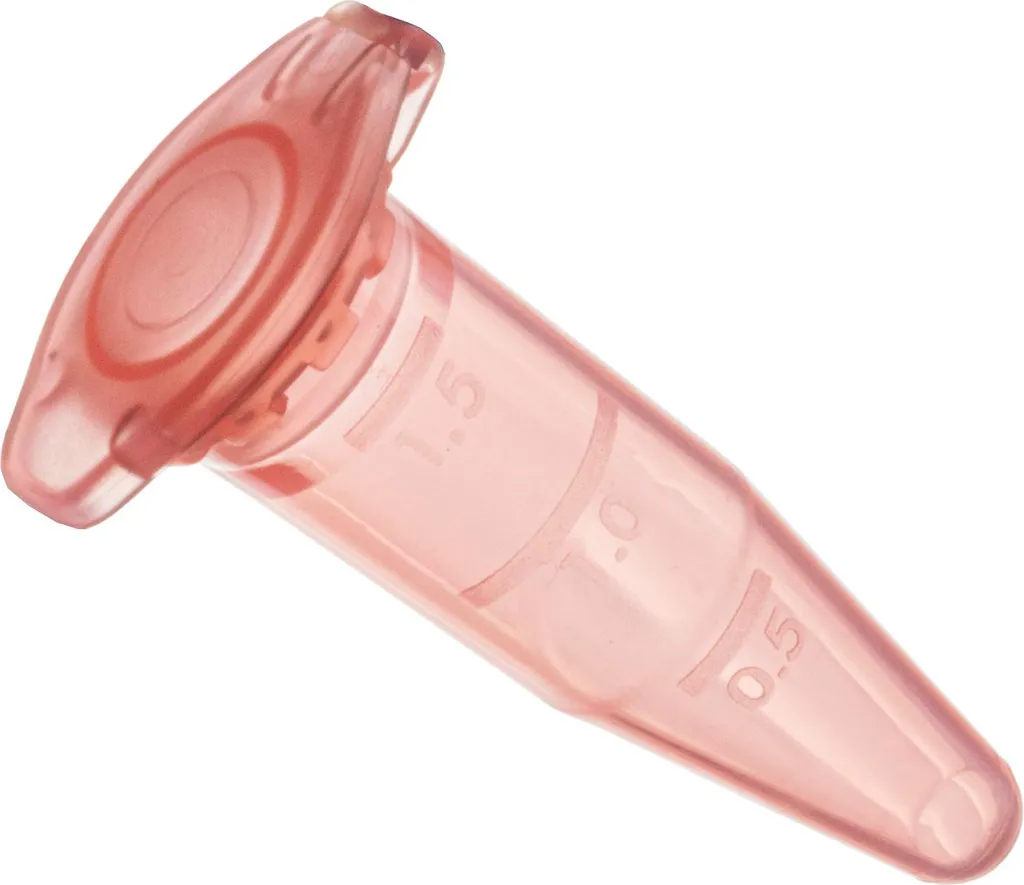 Set 100 Provette Microcentrifuga Rosa 1,5 ml | Tappo e Scala Chiara - 2