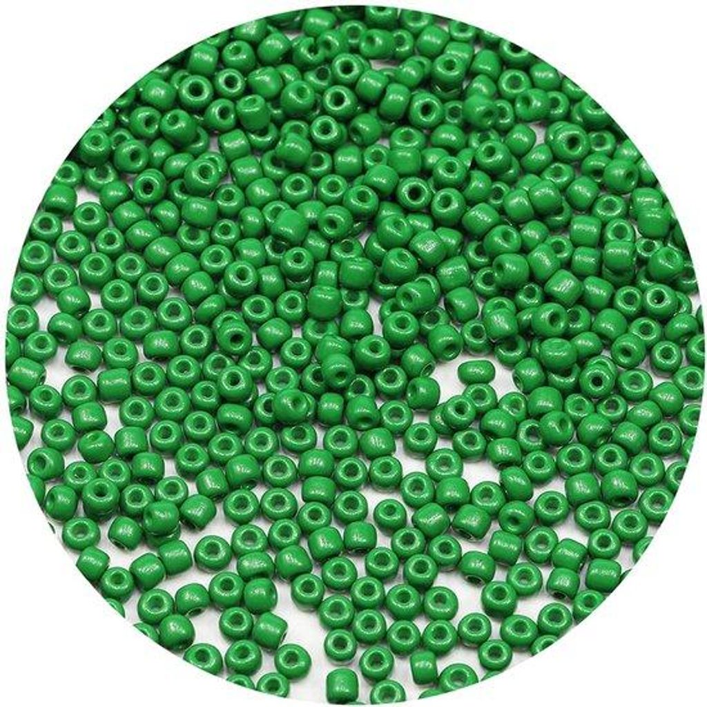 4 mm grüne glas Perlen für Armreifen, 6/0 Perlen für Handmade Schmuck (grün)