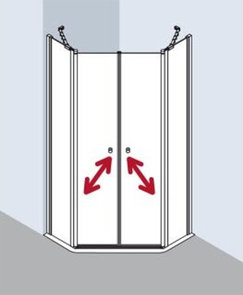 Kermi I2B43090181UK Fünfeck Ibiza 2000 B43 0900x