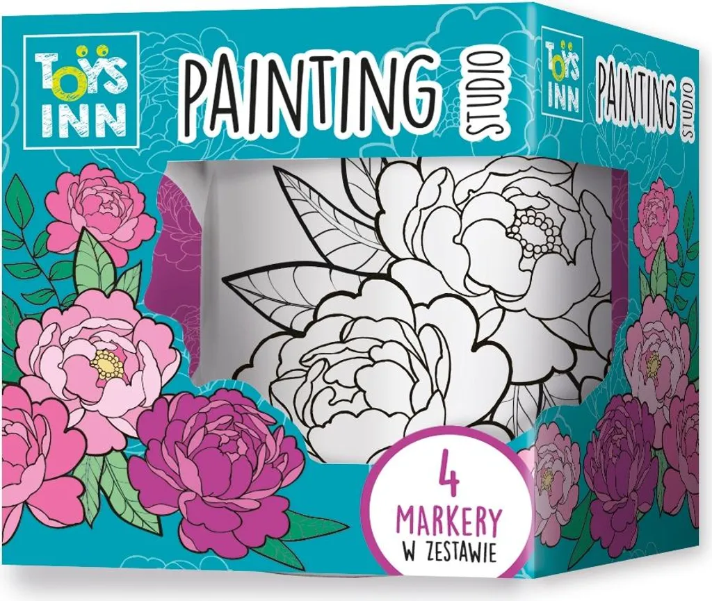 Tazza Ceramica STNUX Peonie da Colorare - Idea Regalo Creativa