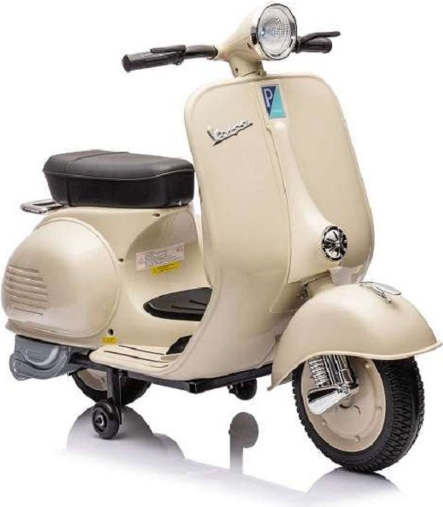 Kinder Elektroroller VESPA 150 VL1T Lizenziert mit 12V7A Akku+2 Motoren+Ledersitz