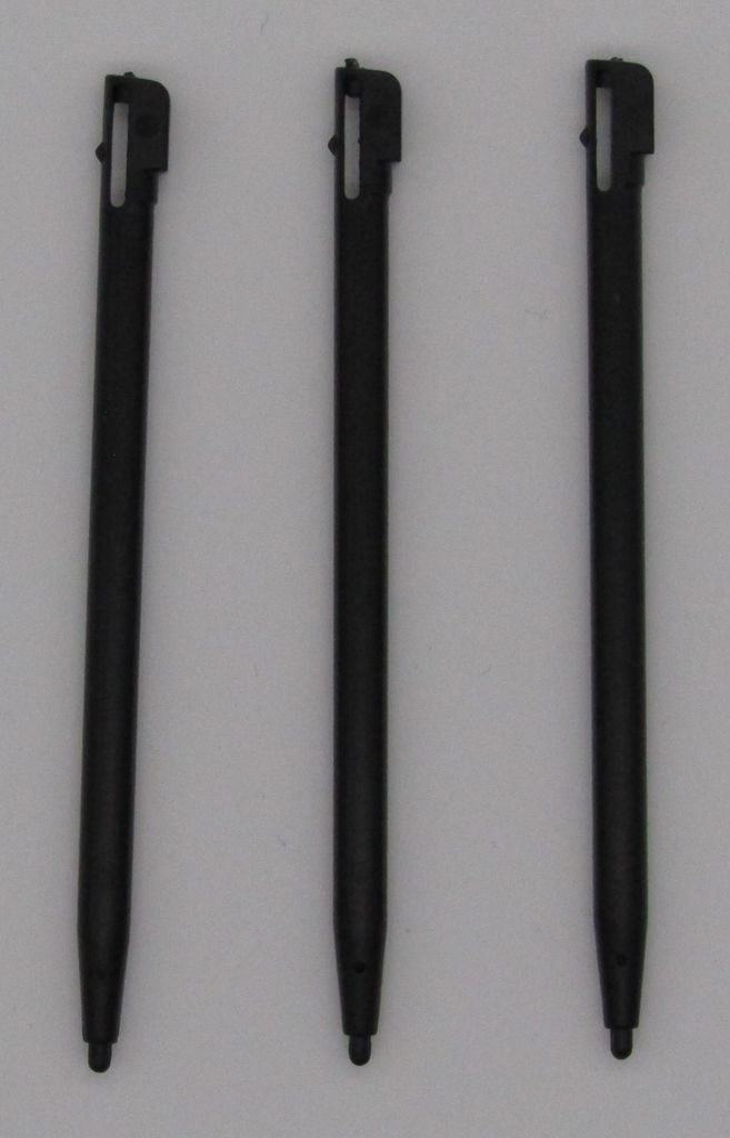 Ersatzstifte für Nintendo DSi NEU Touch Pen NDSi Stylus Drittanbieter Eingabestifte 3x Schwarz