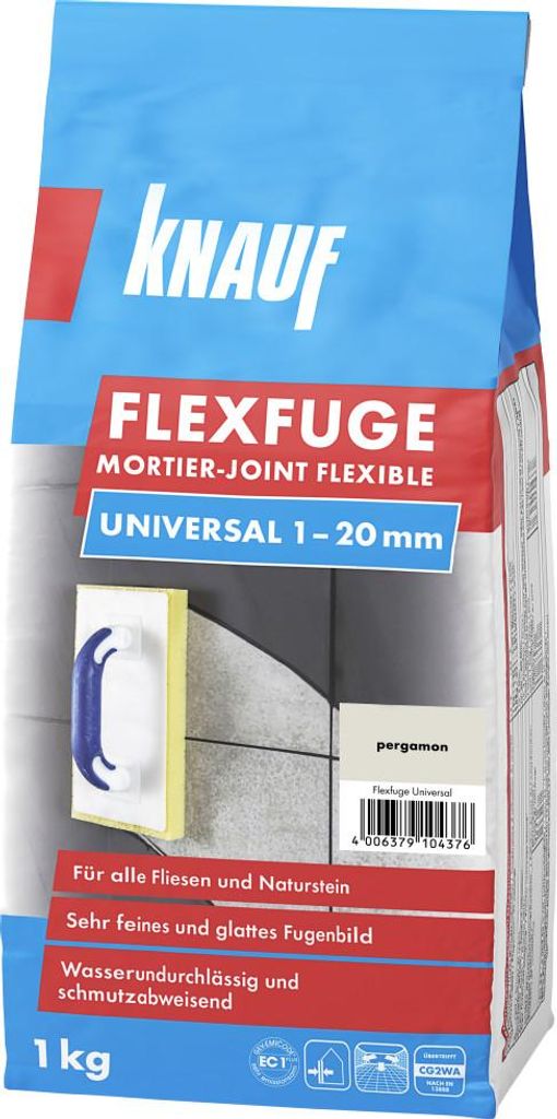 Knauf Fugenmörtel Flexfuge Universal 1 - 20 mm pergamon 1 Produktbild 