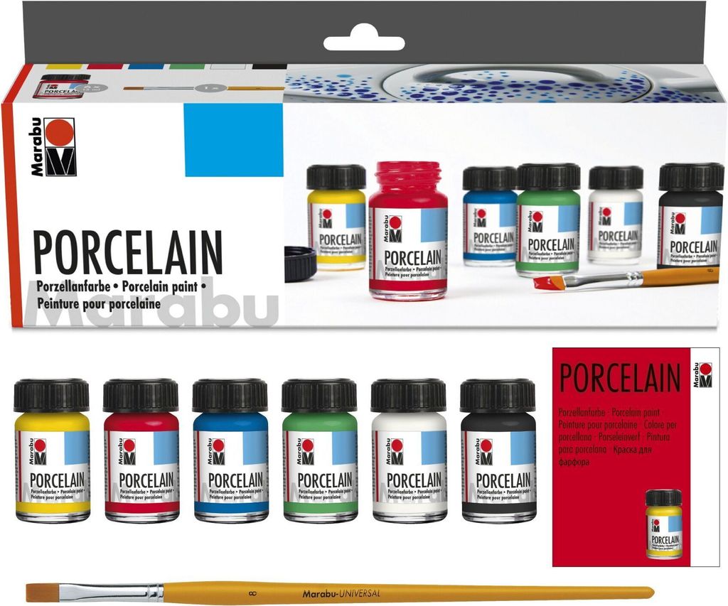 Marabu 1105000000087, Čierna, Horec, Zelená, Biela, Žltá, Obrázok produktu 