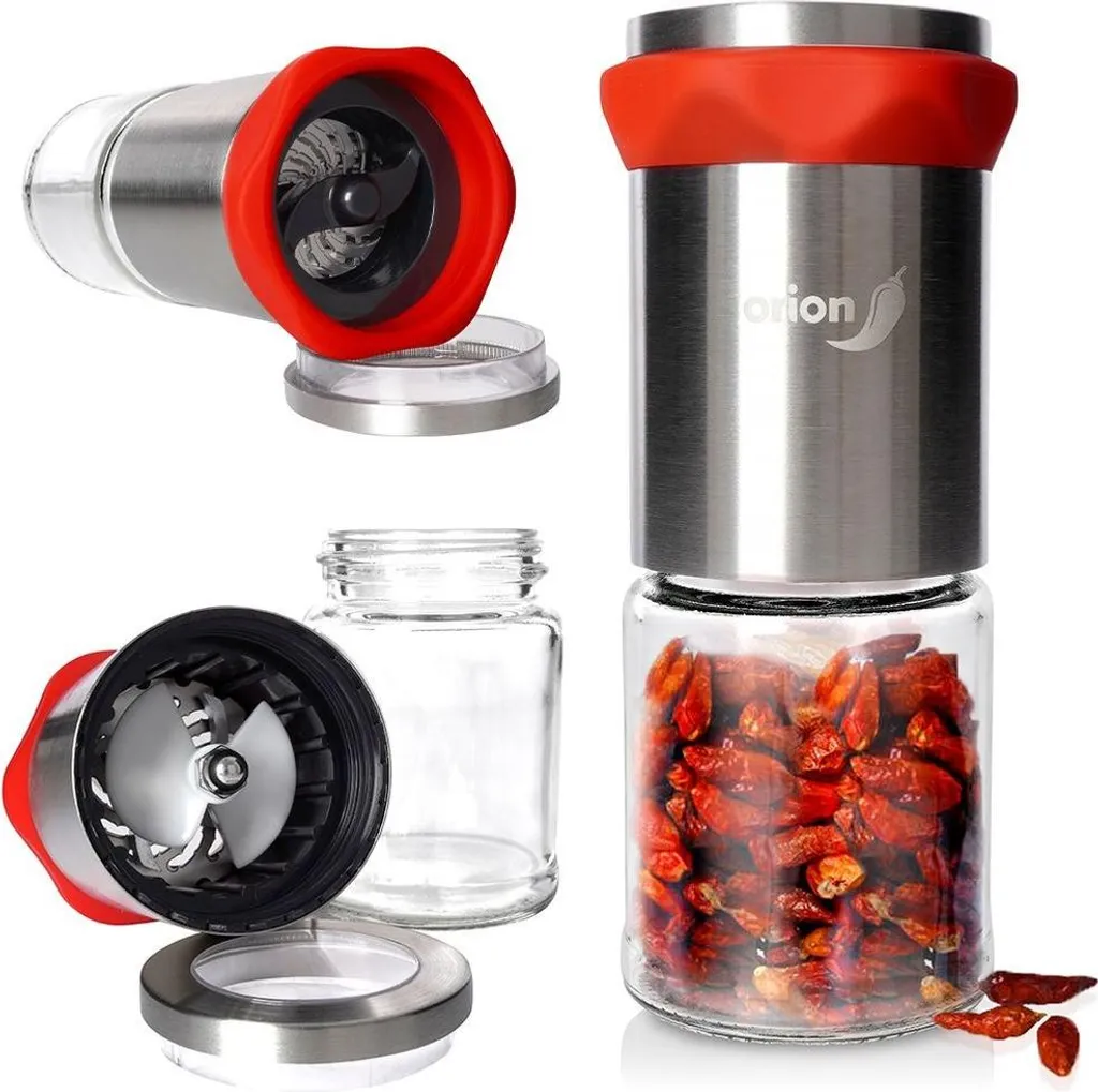 Broyeur de piment sec et herbes pour assaisonnement de table Inox