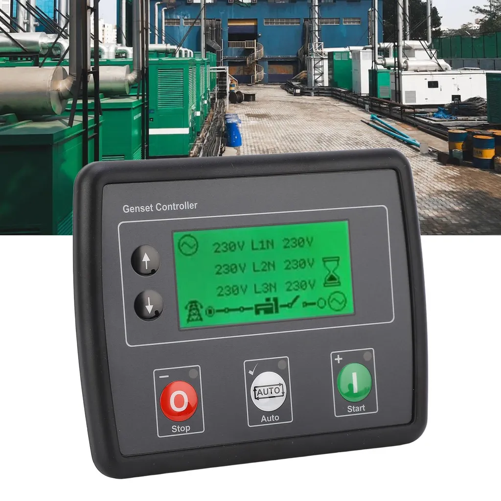Commande de groupe électrogène triphasé 600V avec écran LCD intégré - 11
