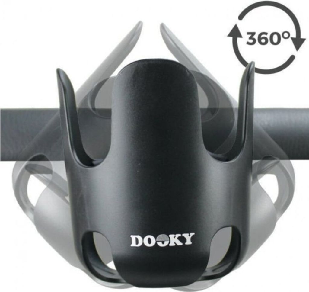 Dooky 5728250, Držák kelímků, Černá, Jednobarevný, Obrázek produktu 