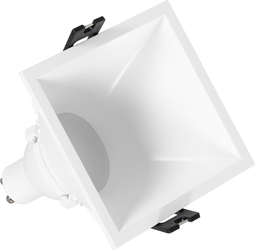 Downlight Einbaustrahler Eckig 45º GU10 6W Schnitt 85x85 mm Produktbild 