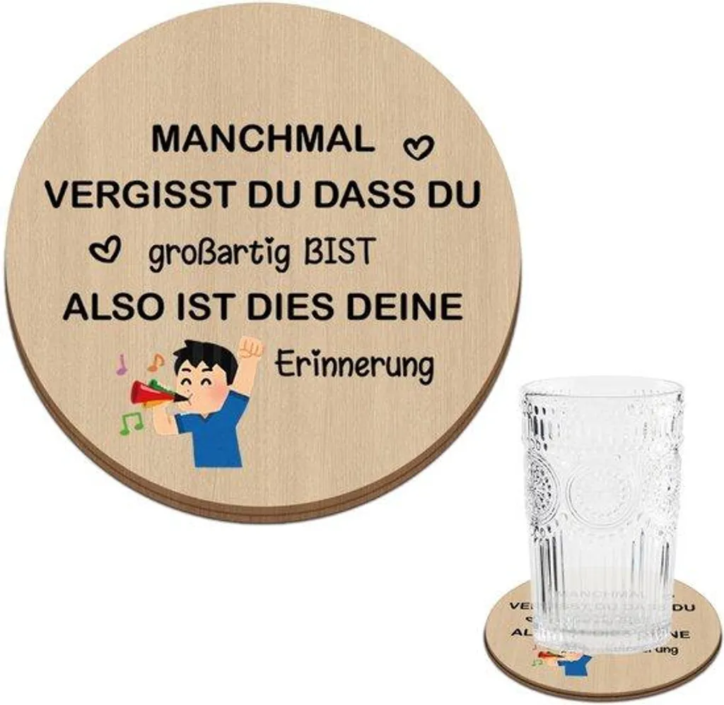 Cadeau motivant en bois gravé : artisanat durable pour femmes actives