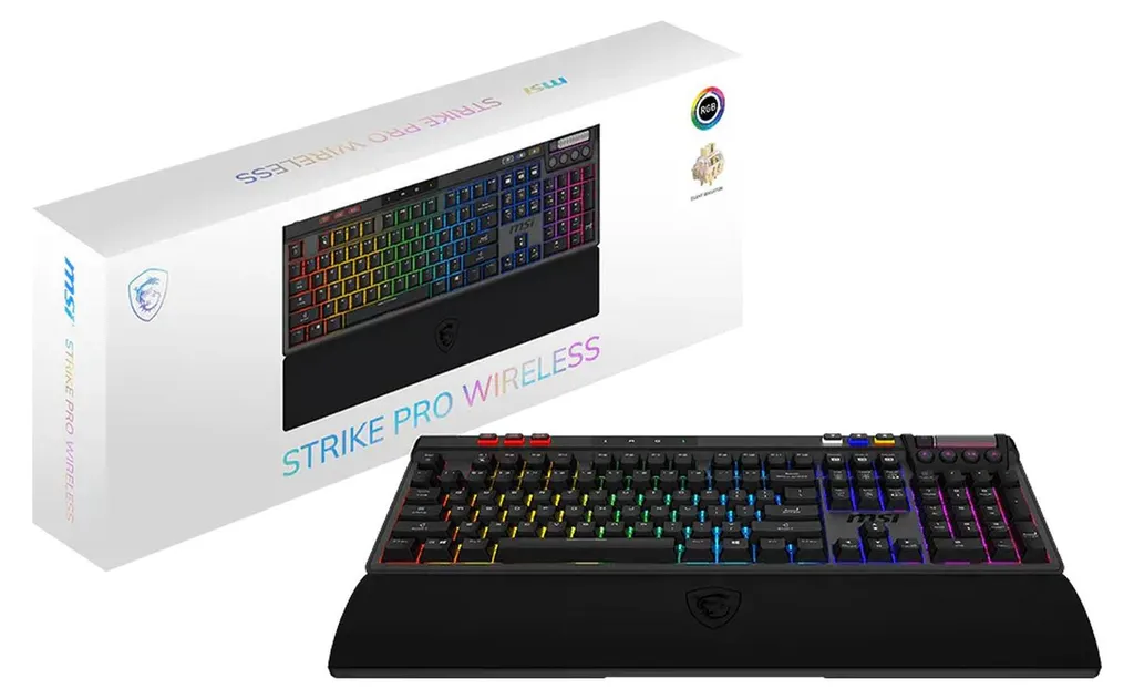 MSI Strike Pro W Silent DE Keyboard Noir - Clavier Mécanique Discret