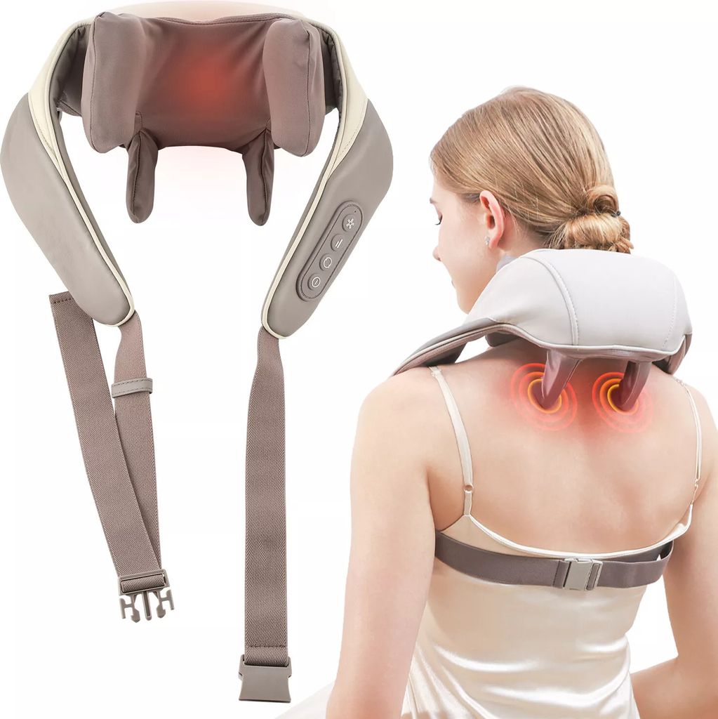 Nackenmassagegerät mit Wärme, Kabelloses Shiatsu Produktbild 