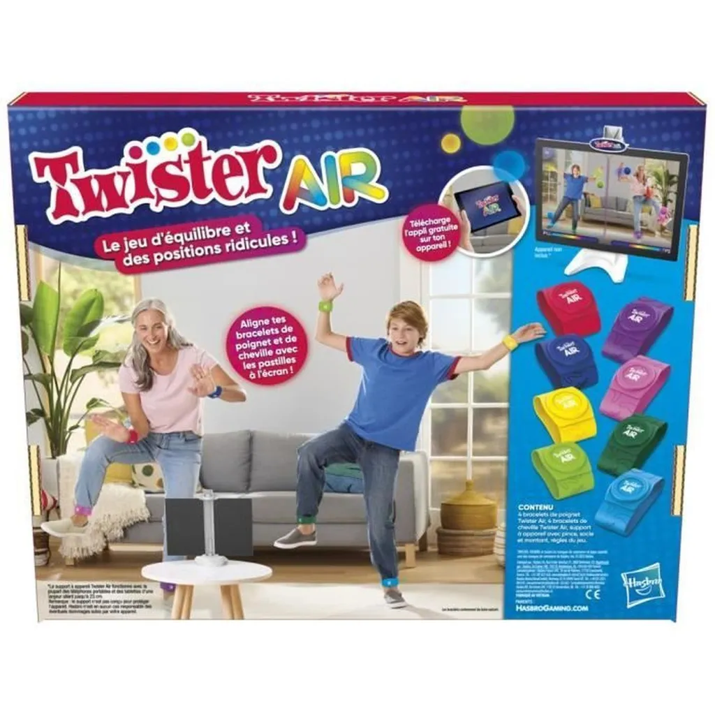 Jeu de Société Numérique Twister Air Interactif sans Tapis de Sol