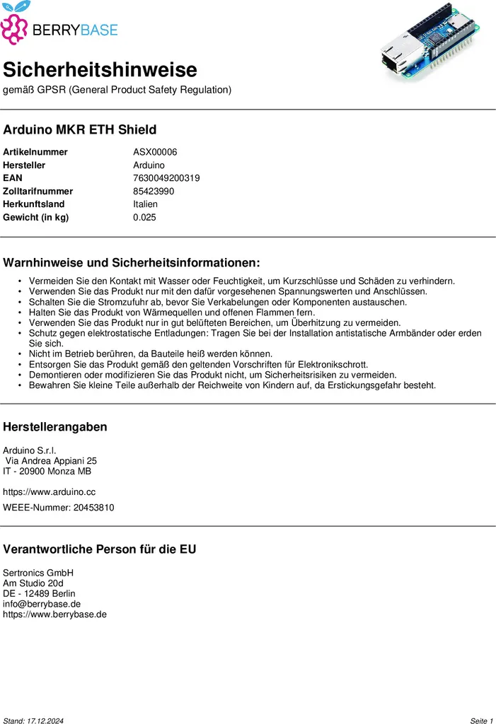 Shield Arduino MKR ETH pour corriger les pannes Wi-Fi de vos projets